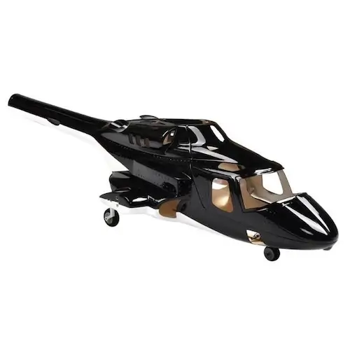 Airwolf 470 Rumpf Schwarz (mit Metallfahrwerk)