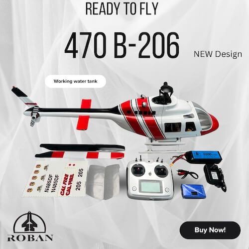 RotorScale B206 Cal Fire 470 RTF