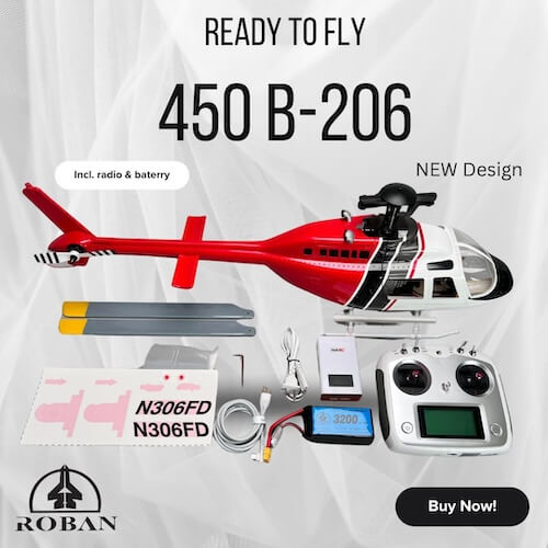 RotorScale B206 Grün Weiß 450 RTF