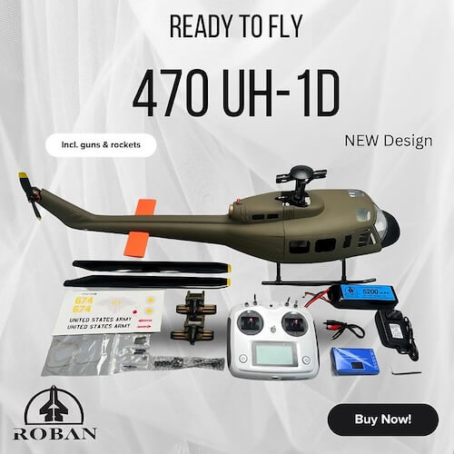 RotorScale 470 RTF UH-1D