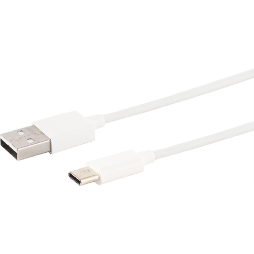 Daten- & Ladekabel, USB-A auf USB-C, weiss, 2.0 m