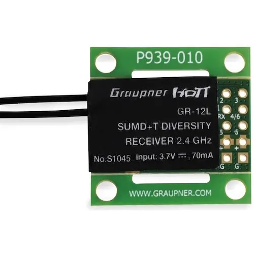 GRAUPNER GR-12L SUMD+T 2 Antennen PCB