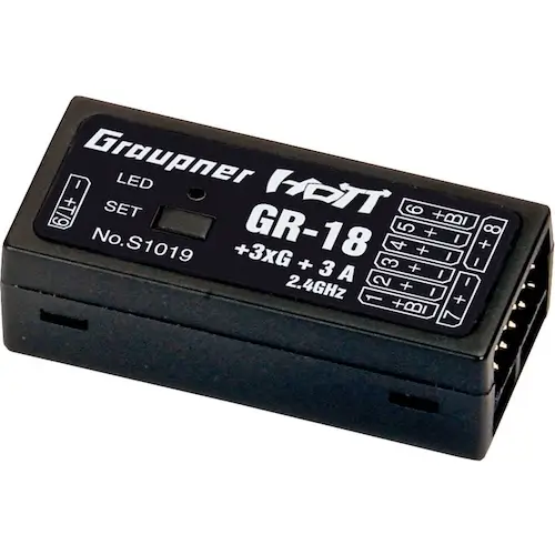 GRAUPNER GR-18 + 3XG + 3A integrierte Flight Control HoTT Empfänger, Multicoper Software