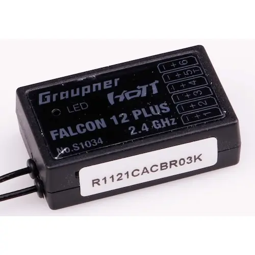 GRAUPNER FALCON 12 PLUS HOTT 3-Achs-Gyro + Vario + Antennendiversity
