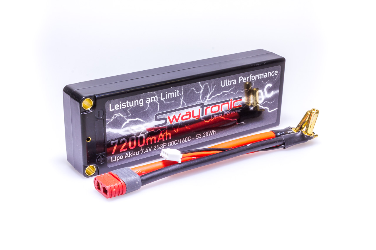 HC LiPo 2S 7.4V 7200mAh 80C/160C