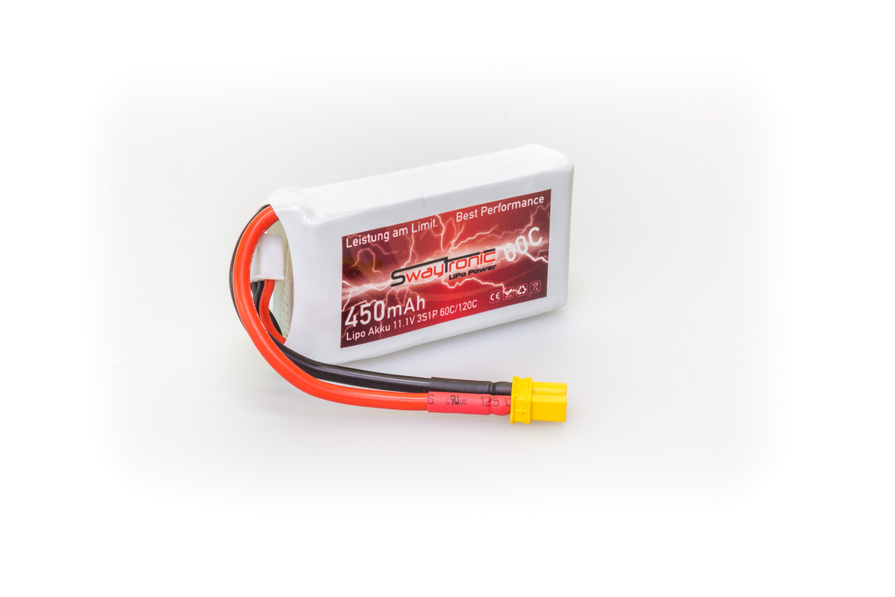 SWAY-FPV LiPo 3S 11.1V 450mAh 60C/120C XT30