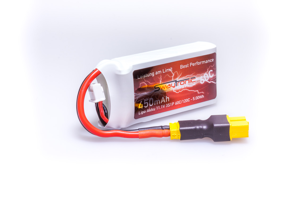 SWAY-FPV LiPo 3S 11.1V 450mAh 60C/120C XT60