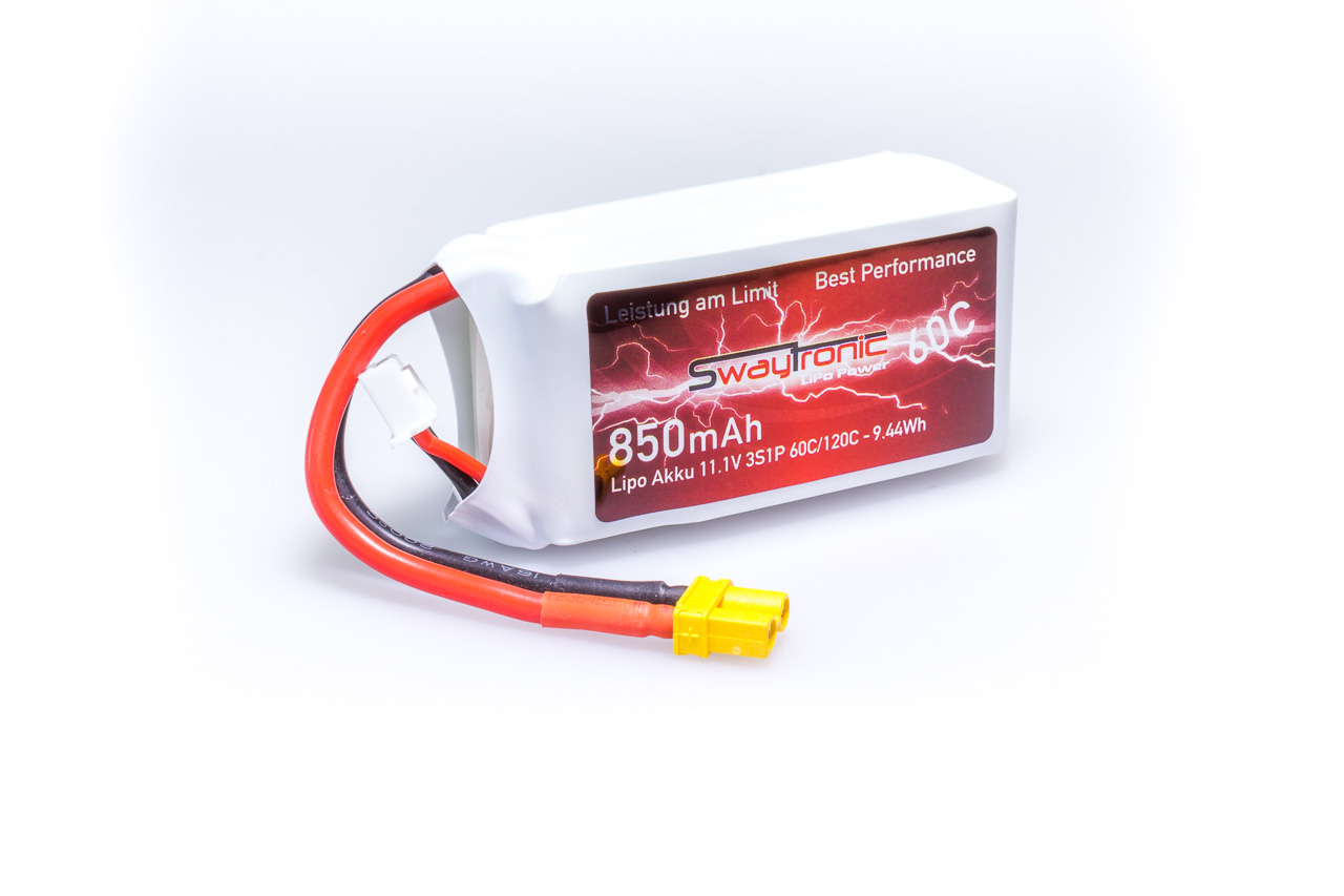 SWAY-FPV LiPo 3S 11.1V 850mAh 60C/120C XT30