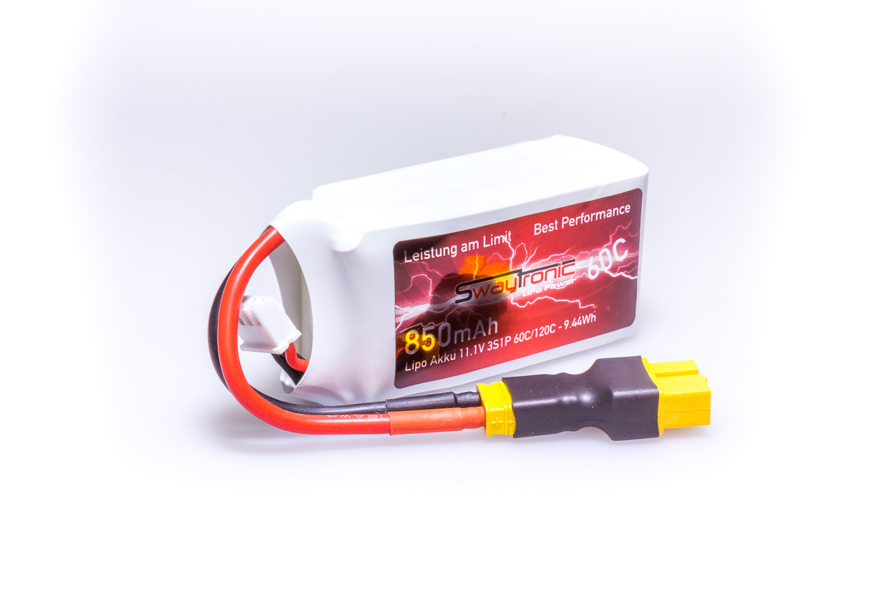 SWAY-FPV LiPo 3S 11.1V 850mAh 60C/120C XT60