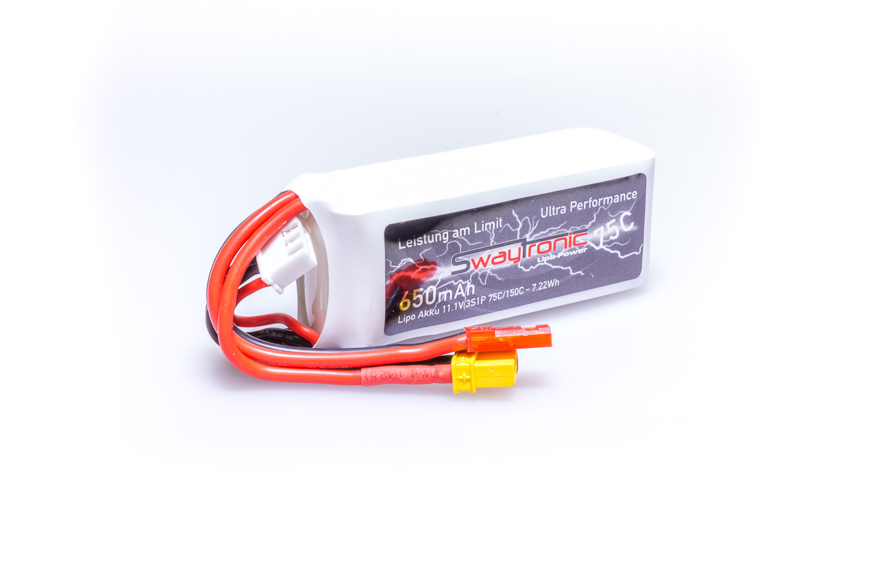 SWAY-FPV LiPo 3S 11.1V 650mAh 75C/150C XT30 / JST