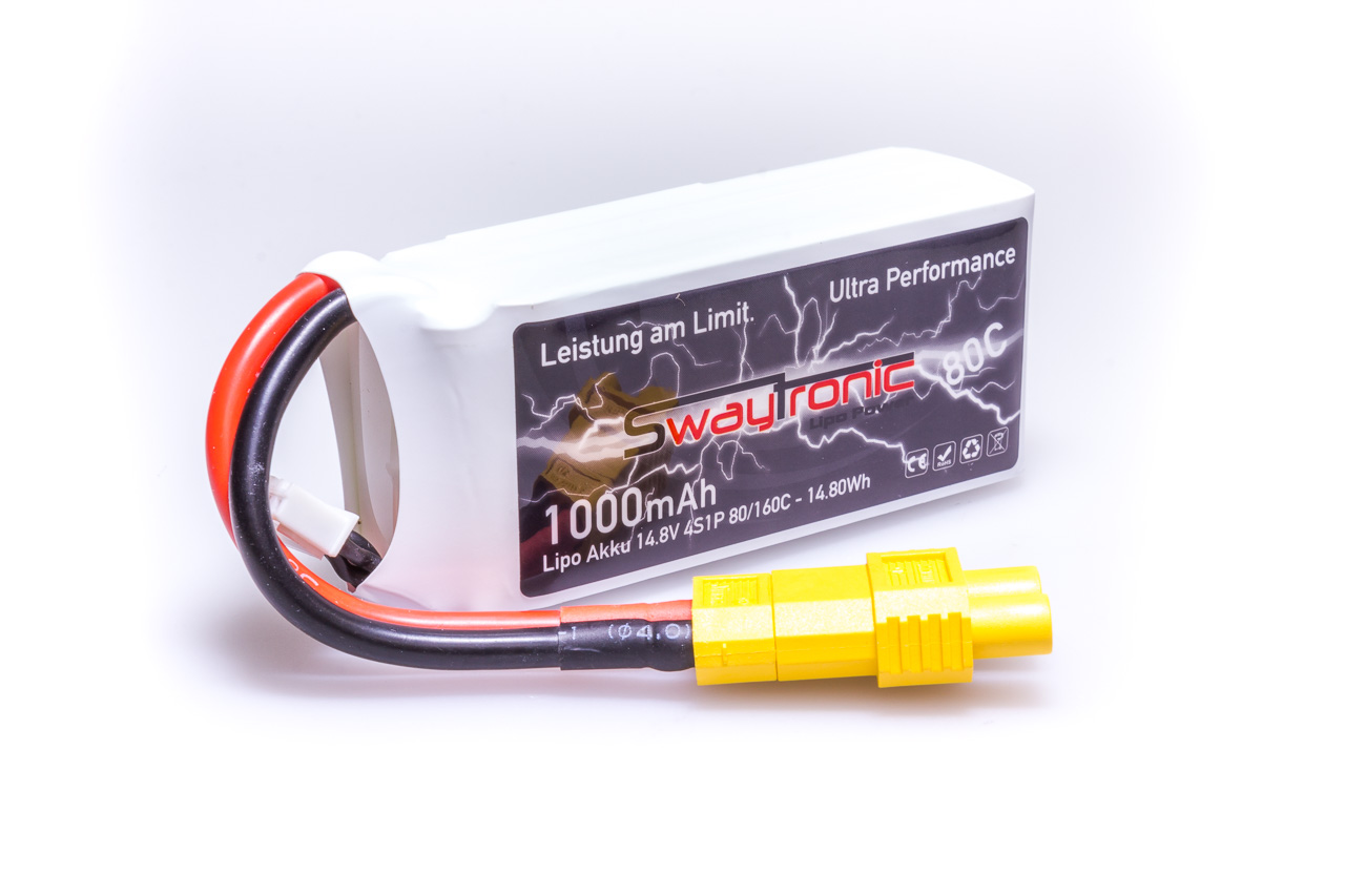 SWAY-FPV GR LiPo 4S 14.8V 1000mAh 80C/160C EC3
