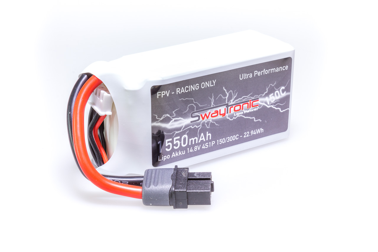 SWAY-FPV LiPo 4S 14.8V 1550mAh 150C/300C XT60